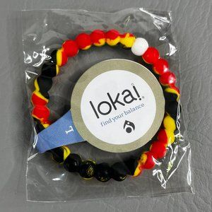 Lokai Bracelets Belgium Flag Theme Red Yellow & Black New Sealed NWT